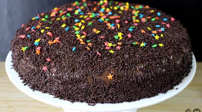 Bolo brigadeiro de liquidificador