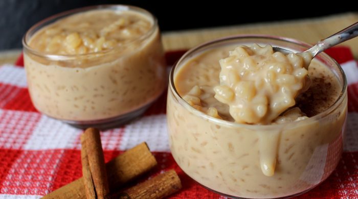Arroz doce caramelado
