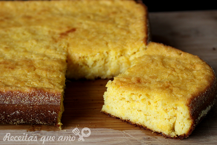 Bolo de pamonha cremoso Bolo de pamonha cremoso
