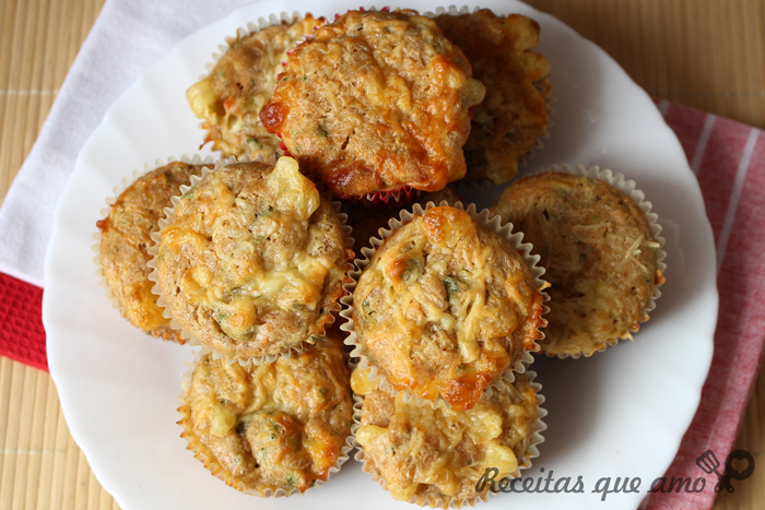 Muffin salgado vegetariano Muffin salgado vegetariano