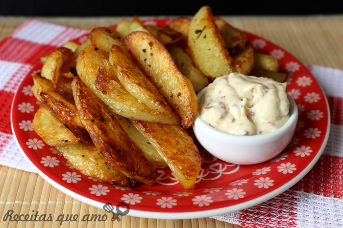 Batata de forno crocante Batata de forno crocante