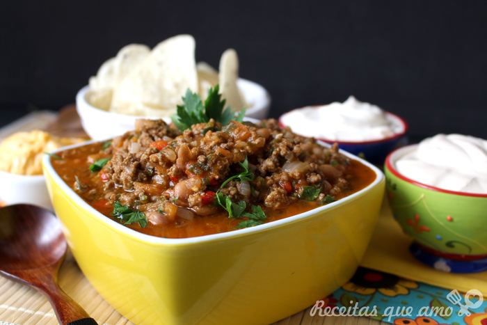 Chilli com carne mexicano Chilli com carne mexicano