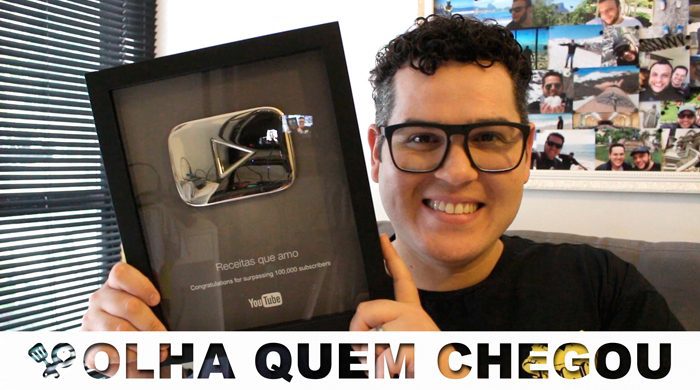 Placa de 100k do YouTube