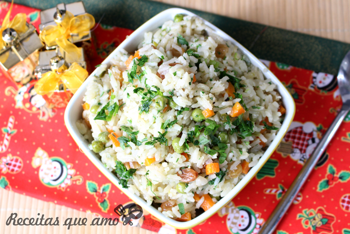 Arroz à grega super fácil Arroz à grega super fácil
