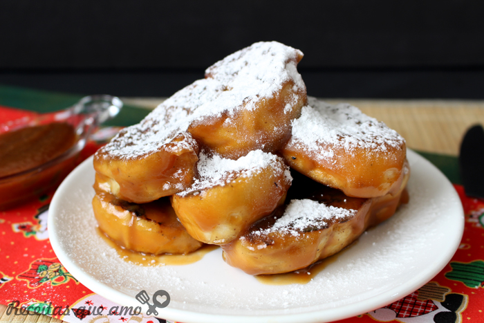 Rabanada com caramelo