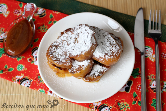 Rabanada com caramelo