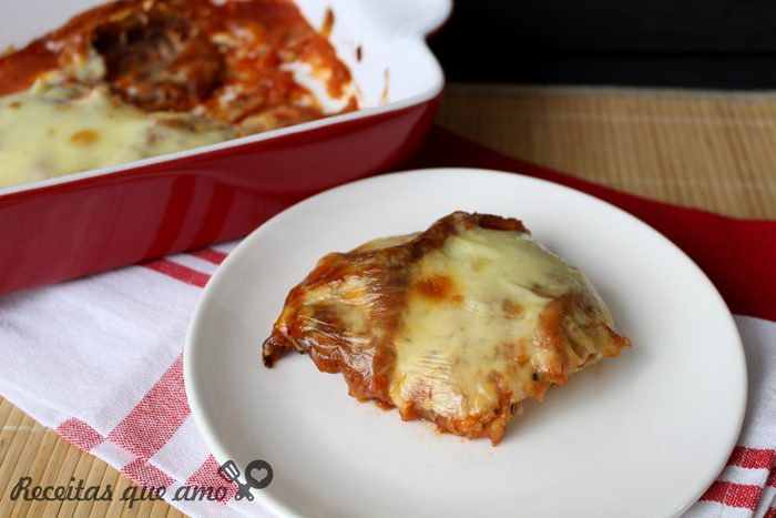 Frango a parmegiana Frango a parmegiana