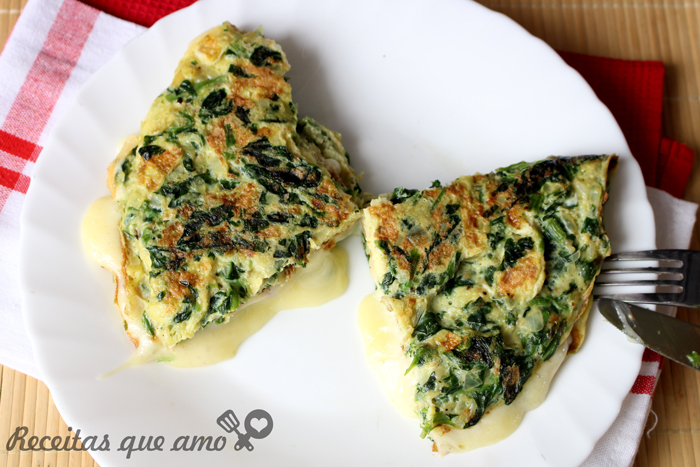 Omelete de espinafre Omelete de espinafre