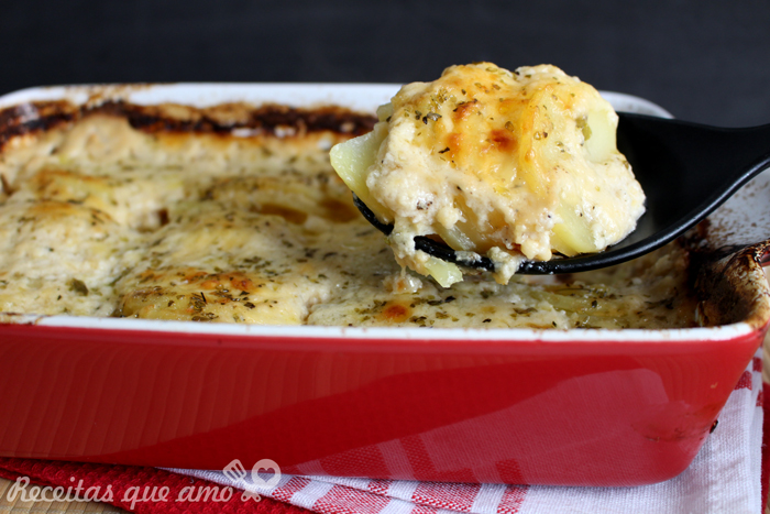 Batata gratinada