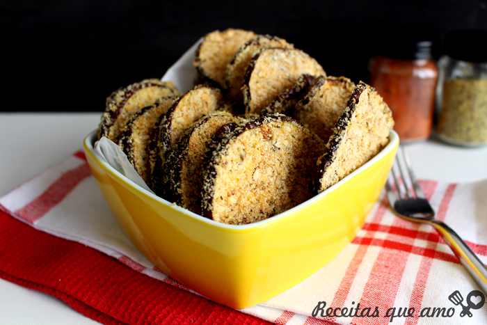 Berinjela de forno crocante