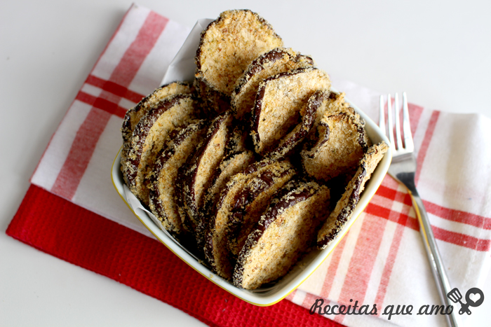 Berinjela de forno crocante
