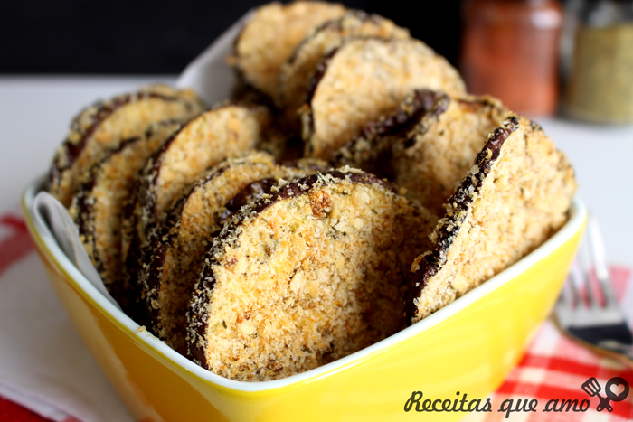 Berinjela de forno crocante