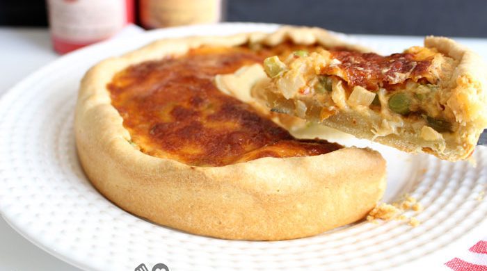 Torta de palmito com participação especial