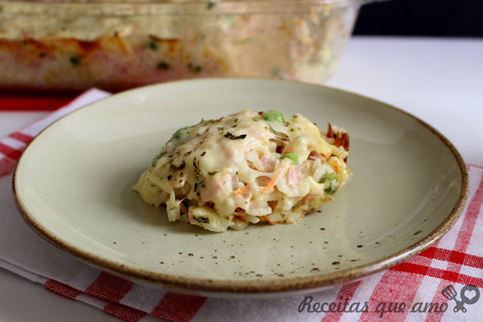 Arroz de forno cremoso Arroz de forno cremoso