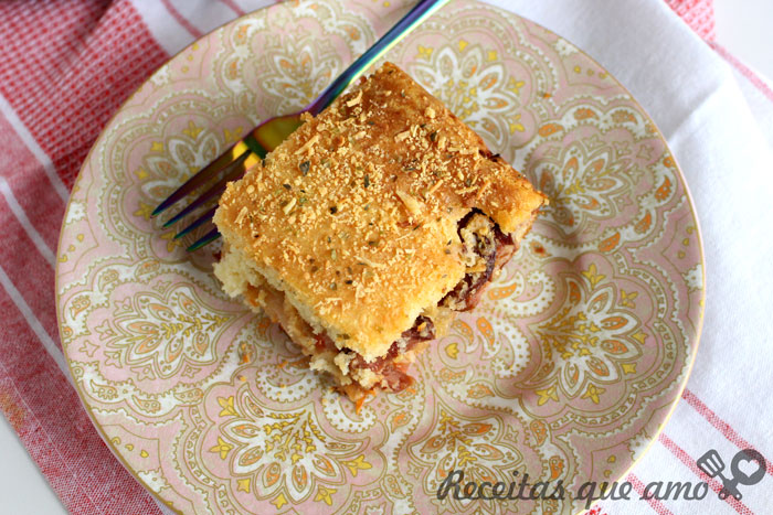 Torta de calabresa de liquidificador Torta de calabresa de liquidificador