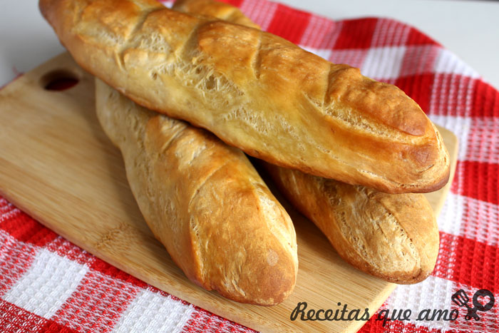 Baguete caseira Baguete caseira