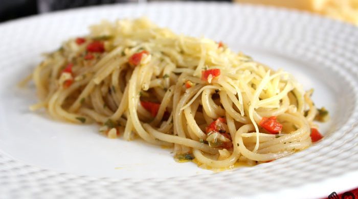 Macarrão alho e óleo