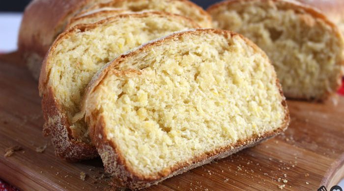 Pão de milho caseiro