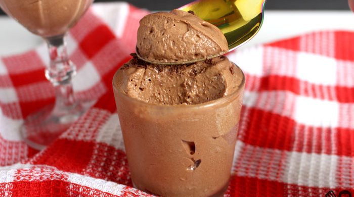 Mousse de chocolate sem ovo