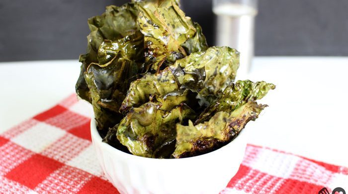 Chips de couve assada