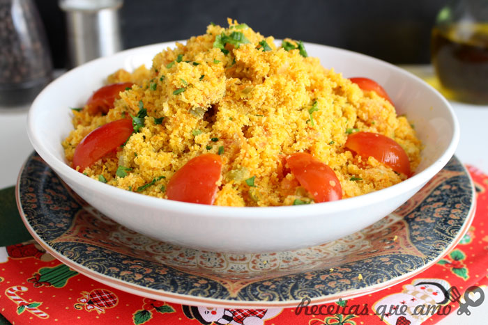 Farofa com vegetais Farofa com vegetais