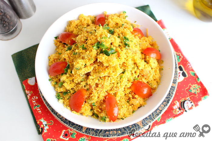Farofa com vegetais Farofa com vegetais