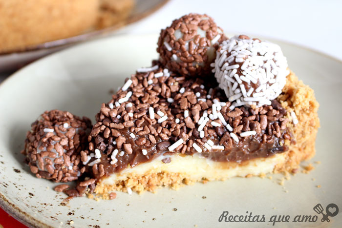 Torta 2 brigadeiros