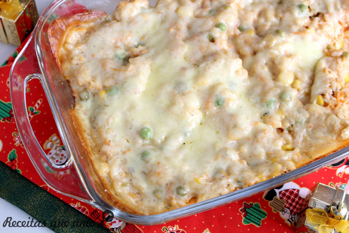 Arroz de forno simples Arroz de forno simples