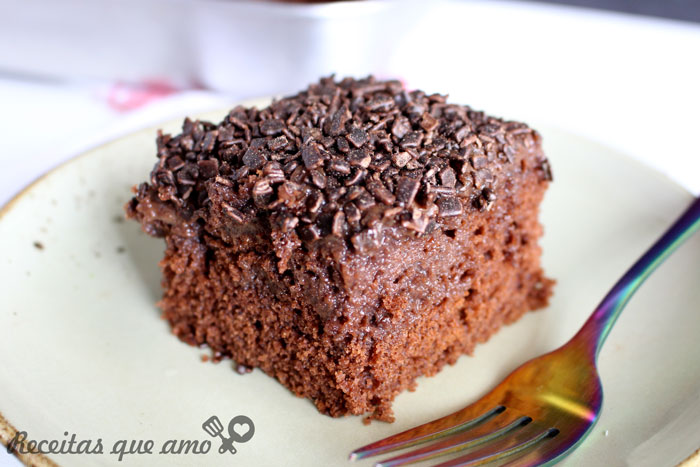 Bolo gelado de brigadeiro