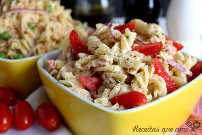 2 receitas de salada de macarrão 2 receitas de salada de macarrão