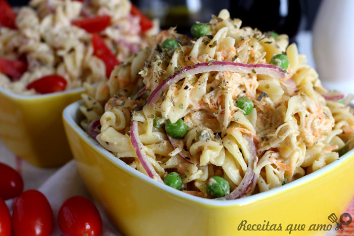 2 receitas de salada de macarrão 2 receitas de salada de macarrão