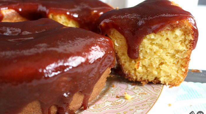 Bolo de milho com goiabada