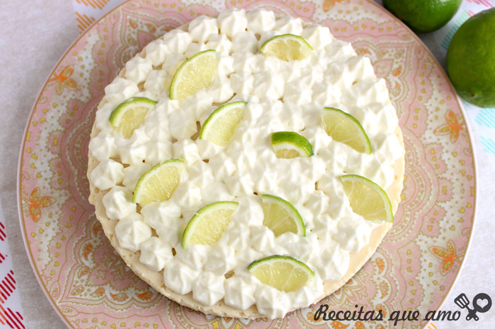 Torta de limão sem forno Torta de limão sem forno