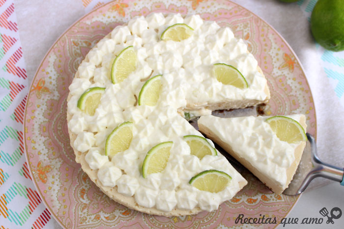 Torta de limão sem forno Torta de limão sem forno