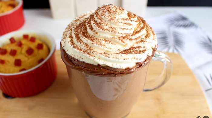 Chocolate quente de Nutella