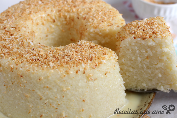 Bolo de tapioca sem forno Bolo de tapioca sem forno