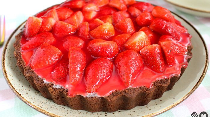 Torta de morango sem forno