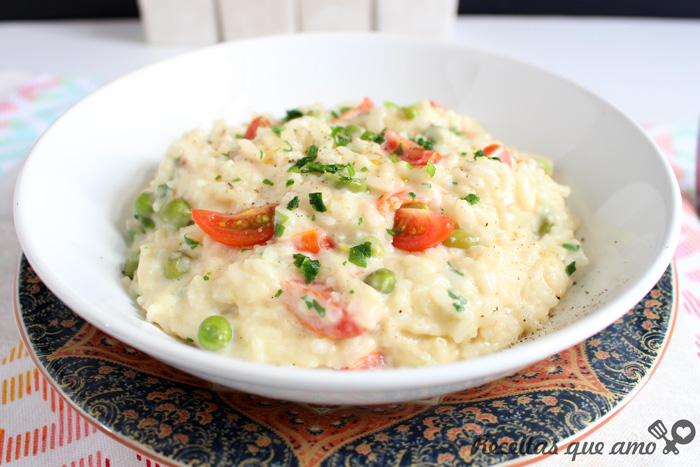 Risoto simples de queijo Risoto simples de queijo