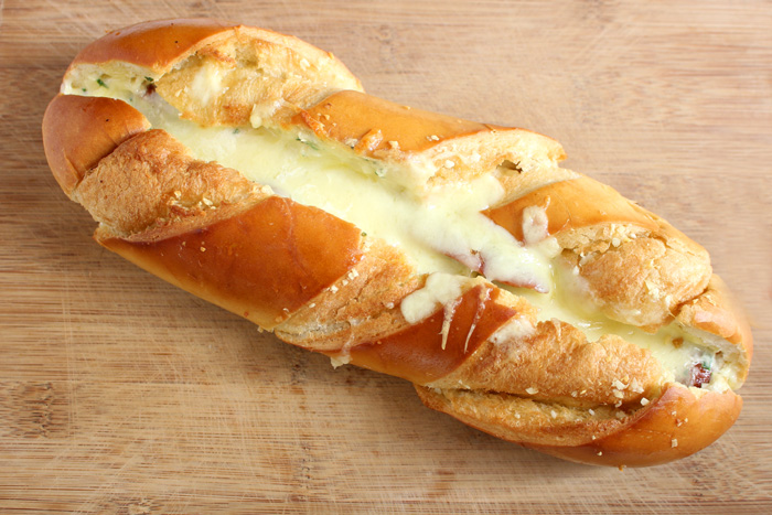 Pão de alho com calabresa