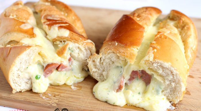 Pão de alho com calabresa