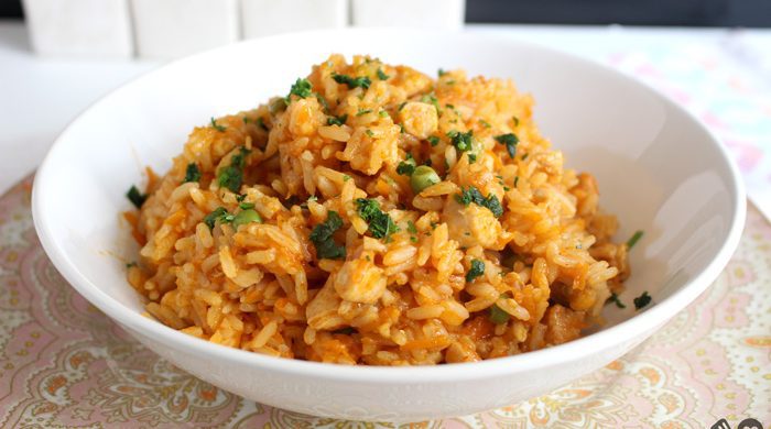 Arroz com frango de uma panela só