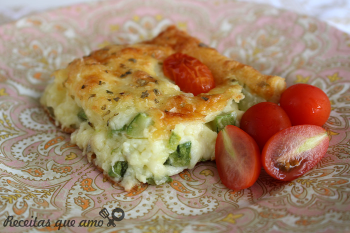 Torta de tapioca vegetariana