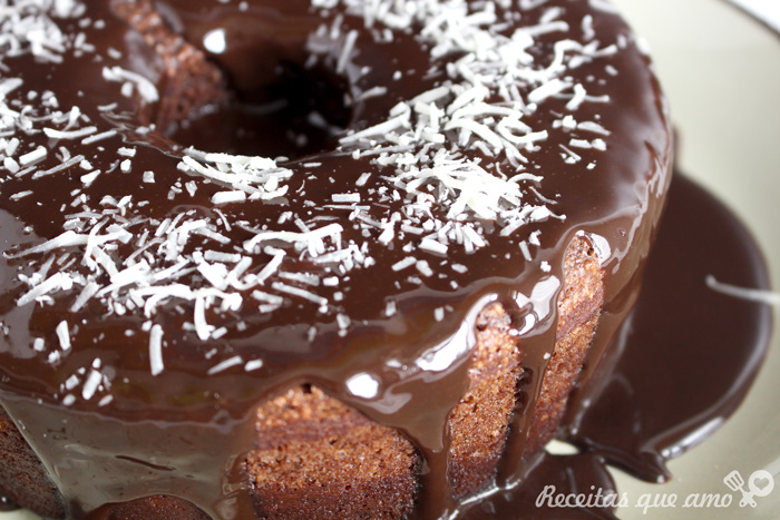 Bolo de chocolate sem farinha de trigo Bolo de chocolate sem farinha de trigo