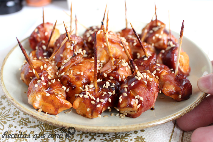 Frango enrolado com bacon Frango enrolado com bacon