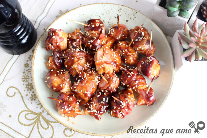 Frango enrolado com bacon Frango enrolado com bacon