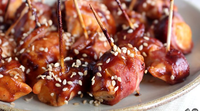 Frango enrolado com bacon