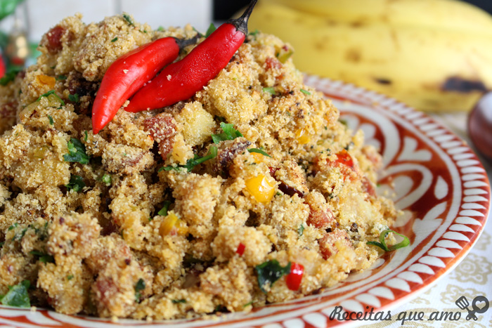 Farofa de banana fácil Farofa de banana fácil