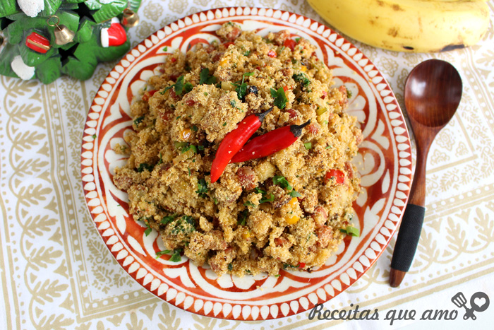 Farofa de banana fácil Farofa de banana fácil