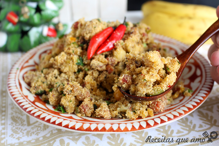 Farofa de banana fácil