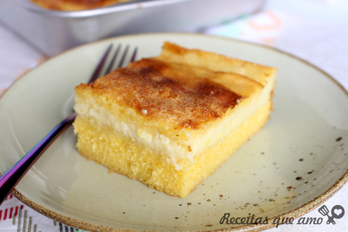 O melhor bolo de fubá cremoso